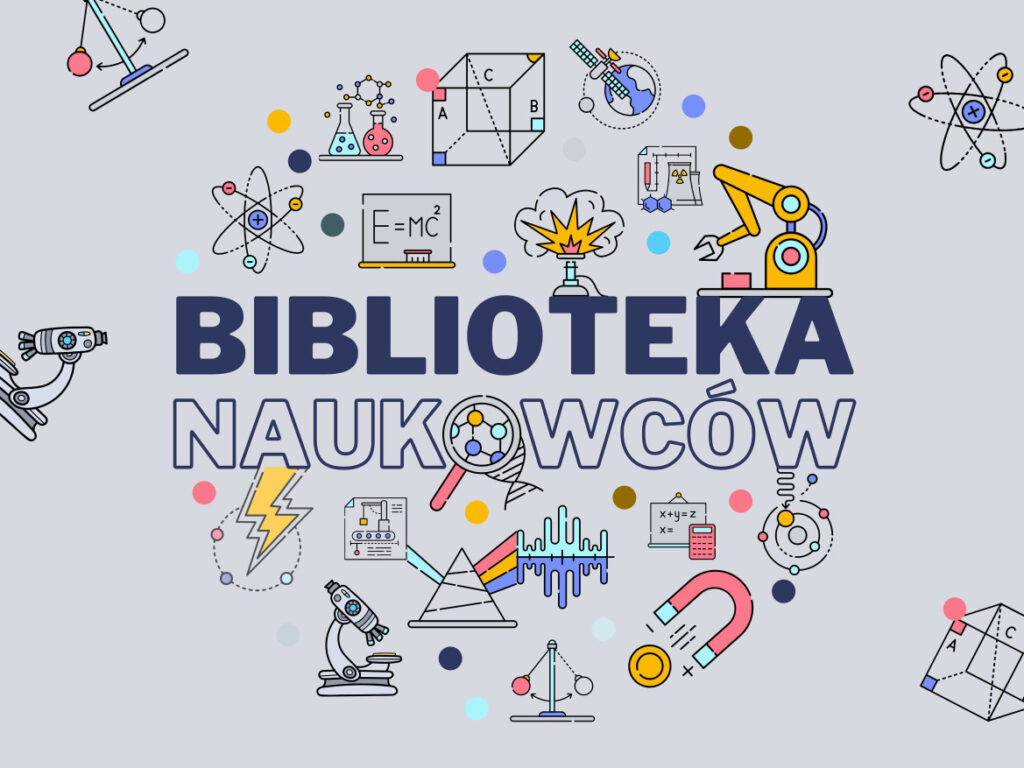 Baner z informacją o bibliotece naukowców