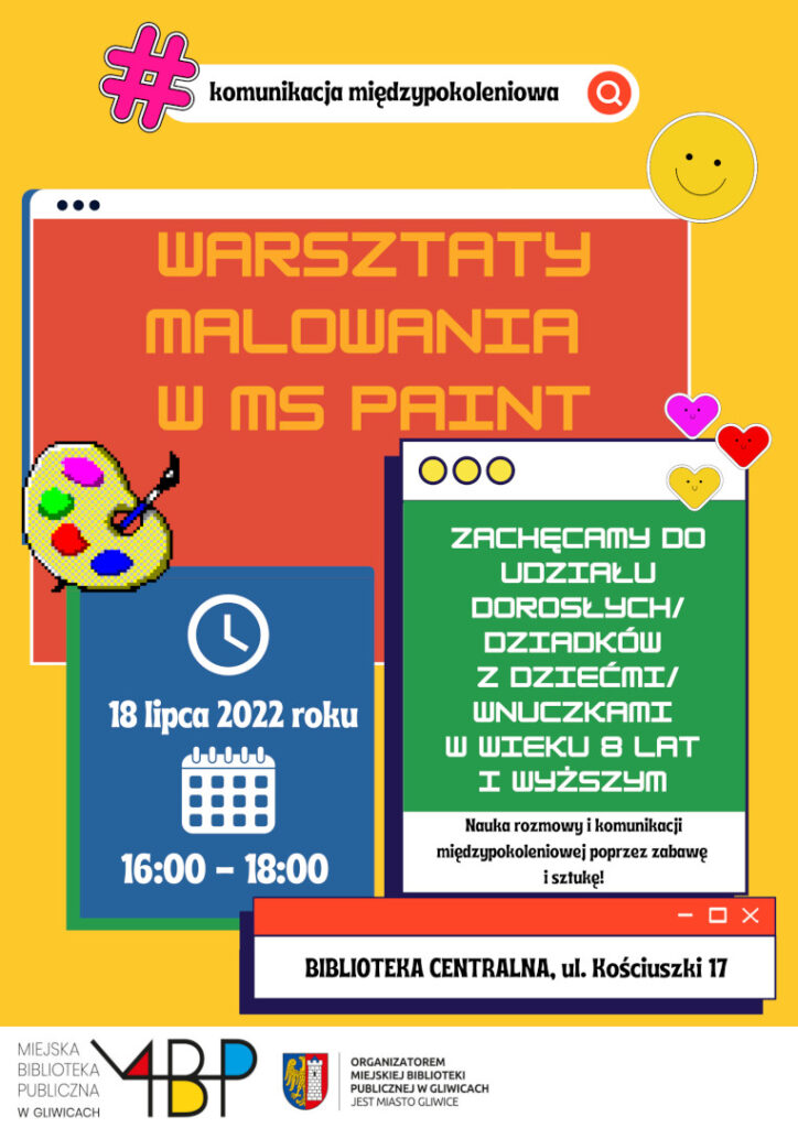 Plakat z informacją o warsztacie