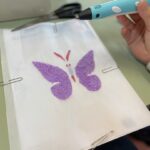 Motyl wykonane techniką 3D i długopis 3D