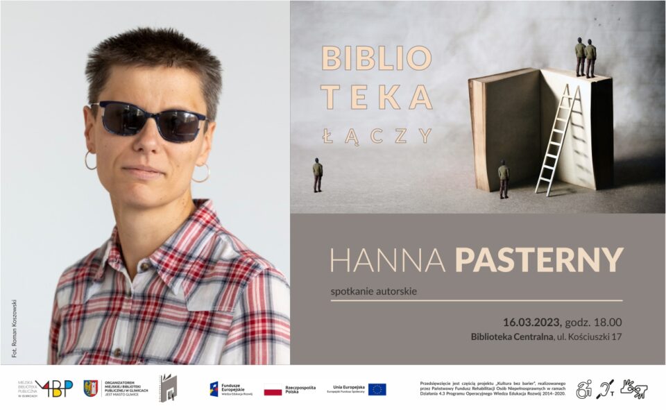 Baner z informacją o spotkaniu autorskim