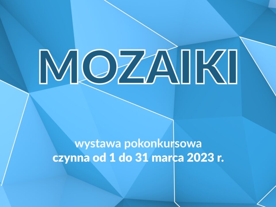 Baner z informacją o wystawie