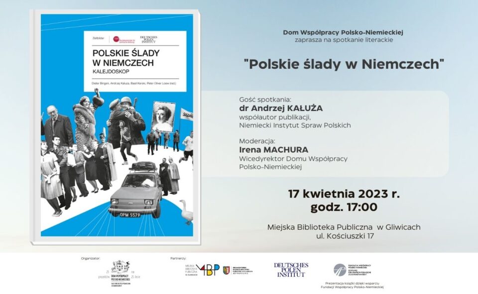 Baner z informacją o spotkaniu autorskim