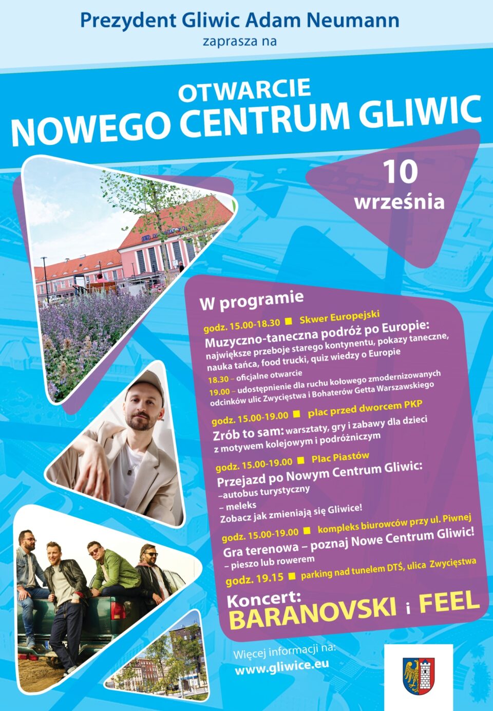 Plakat z informacją o wydarzeniu ogólnomiejskim