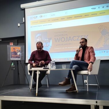 Andrzej H. Wojaczek i Jakub Strumień wtedy on mówi