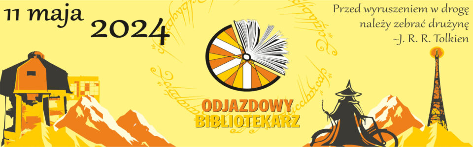 Baner z informacją o imprezie rowerowej