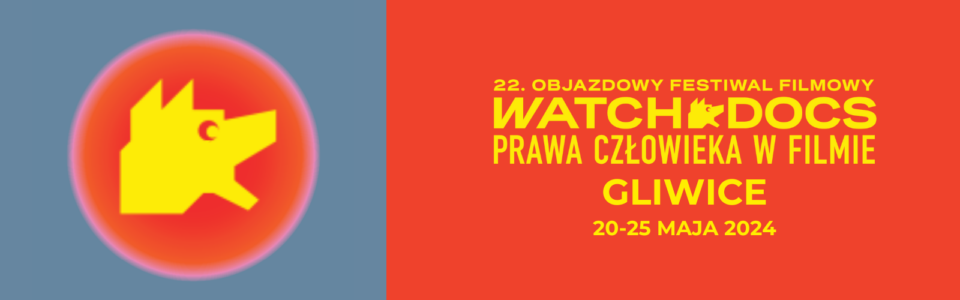 Baner z informacją o festiwalu filmowego
