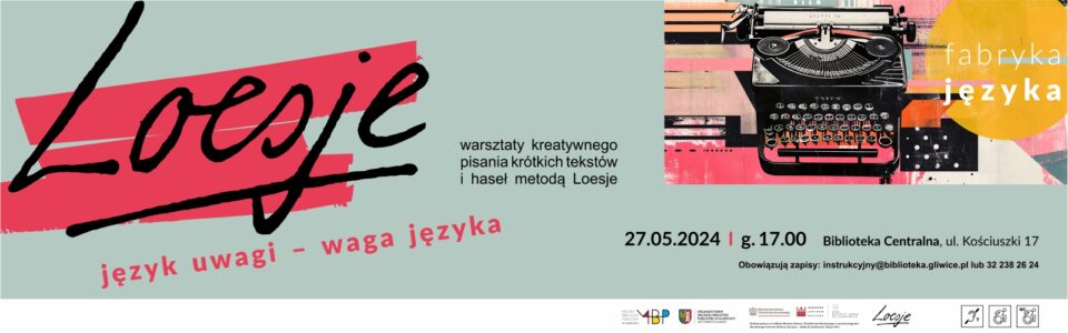 Baner z informacją o warsztatach językowych