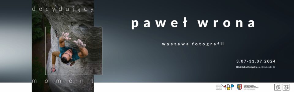 Baner z informacją o wystawie