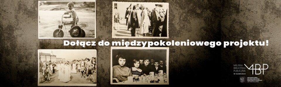 Baner z informacją o projekcie międzypokoleniowym
