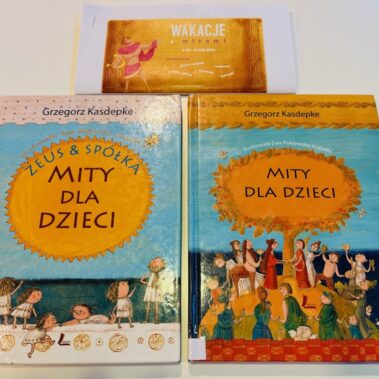 Książki na temat mitów dla dzieci, autorstwa Grzegorza Kasdepke