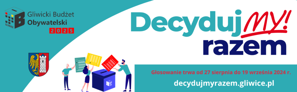 Baner z informacją o Gliwickim Budżecie Obywatelskim 2025