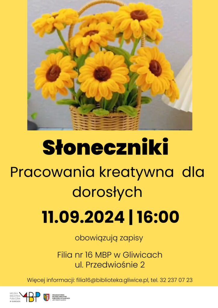 Plakat z informacją o warsztatach