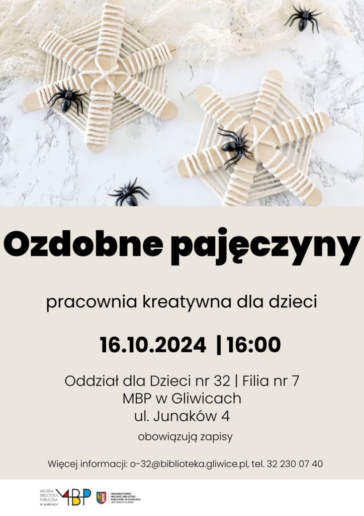 Plakat z informacją o pracowni kreatywnej dla dzieci