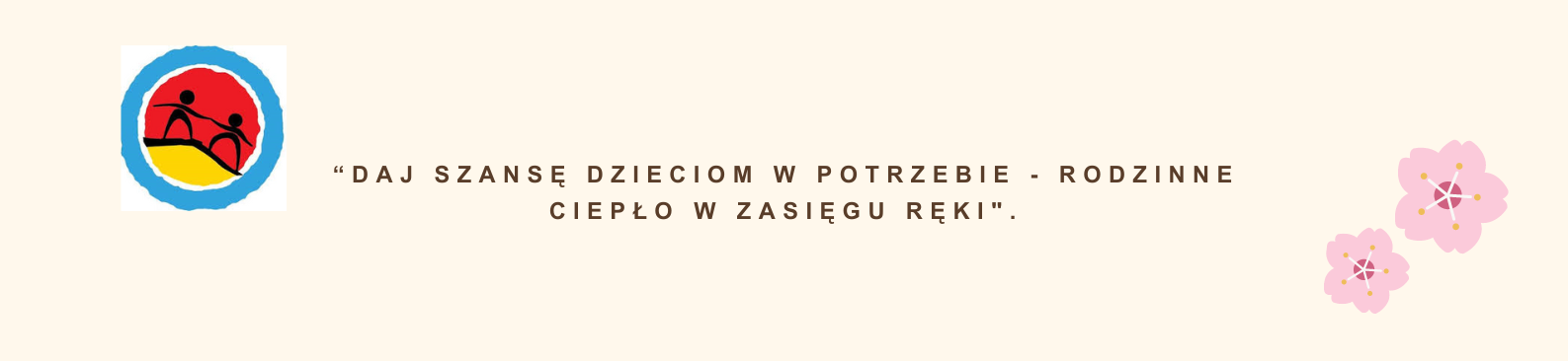 Baner z informacją o spotkaniu o pieczy zastępczej