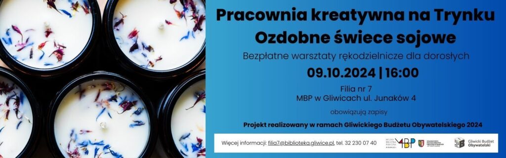 Baner z informacją o pracowni kreatywnej