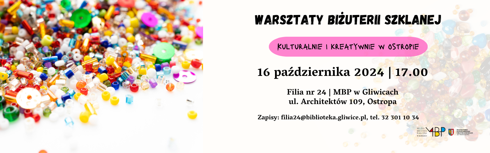 Baner z informacją o warsztacie