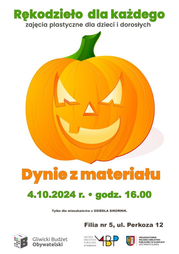 Plakat z informacją o warsztacie