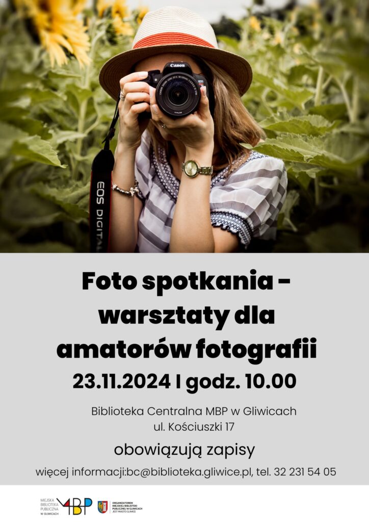 Plakat z informacją o warsztacie