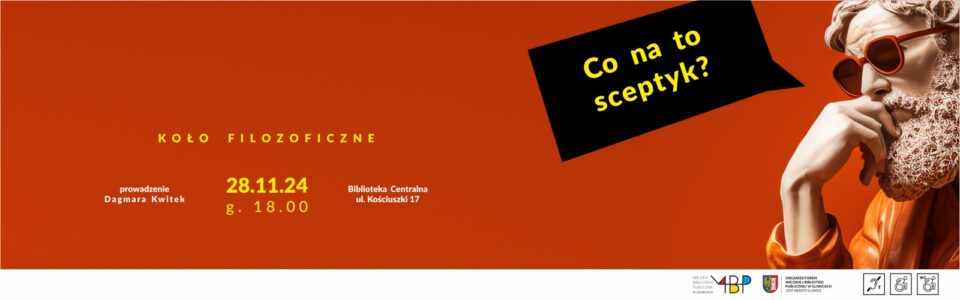 Baner z informacją o kole filozoficznym