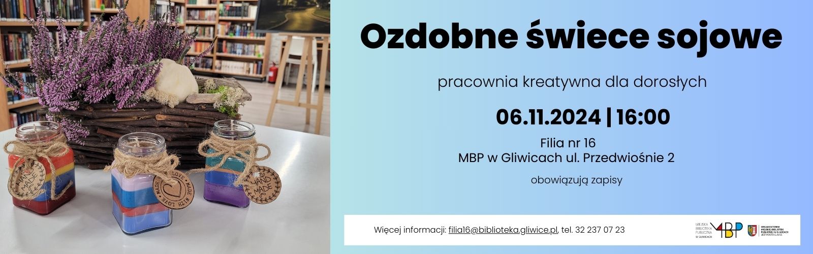 Baner z informacją o pracowni kreatywnej