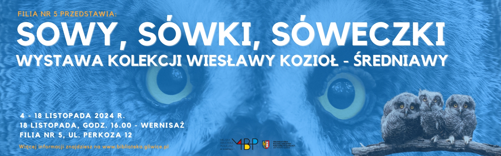 Baner z informacją o wystawie