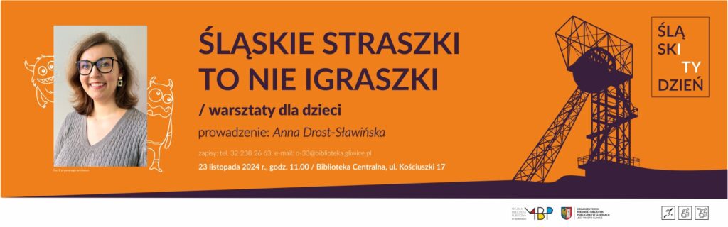 Baner z informacją o warsztacie dla dzieci