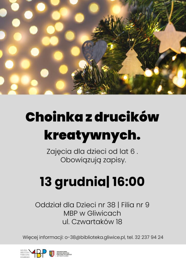 Plakat z informacją o warsztatach