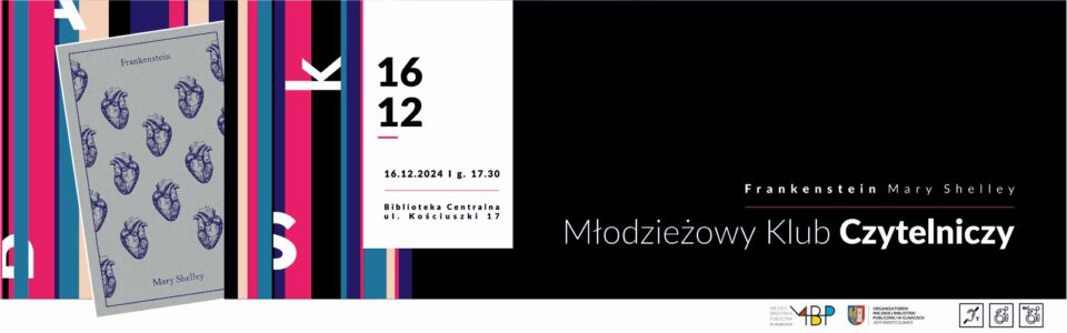 Baner o spotkaniu Młodzieżowego Klubu Czytelnika