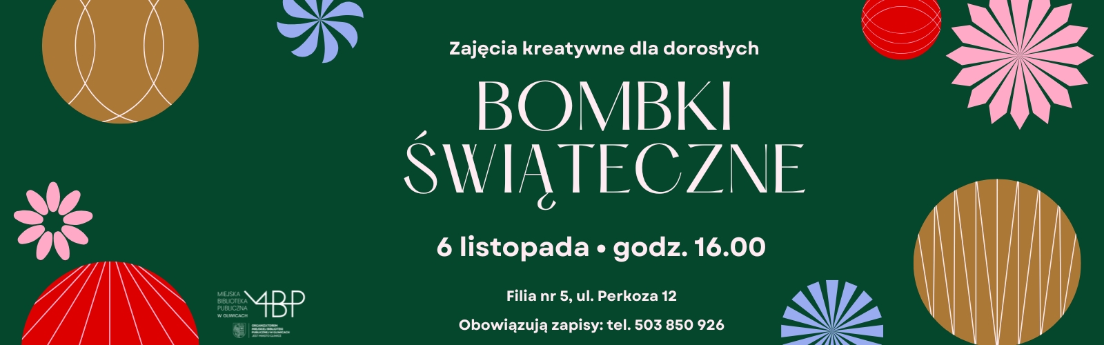 Baner z informacją o pracowni kreatywnej