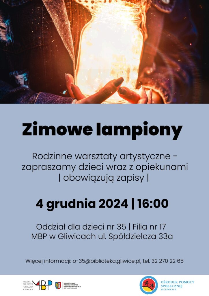 Plakat z informacją o warsztatach