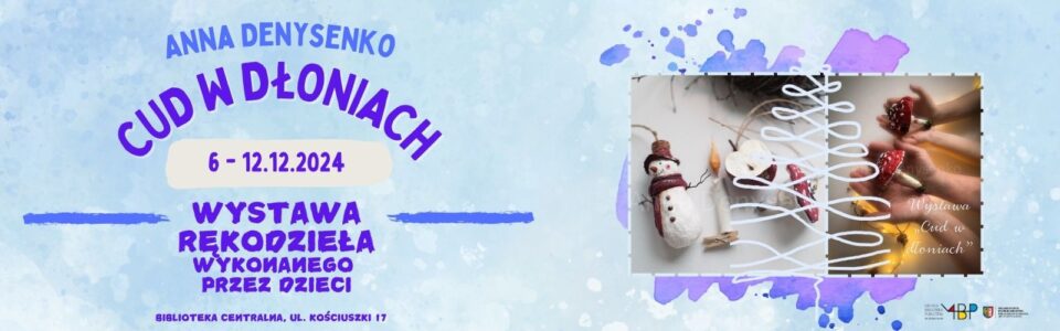 Baner z informacją o wystawie