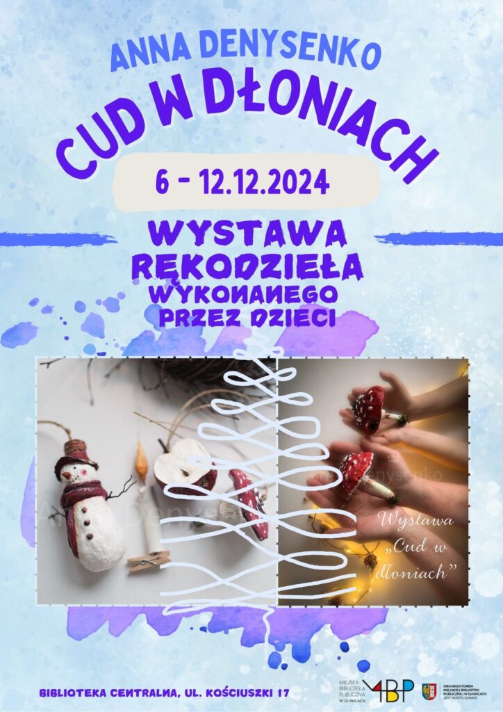 Plakat z informacją o wystawie