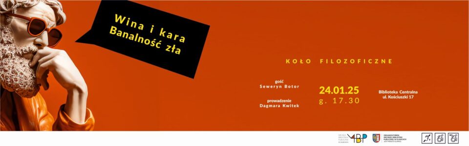 Baner z informacją o kole filozoficznym