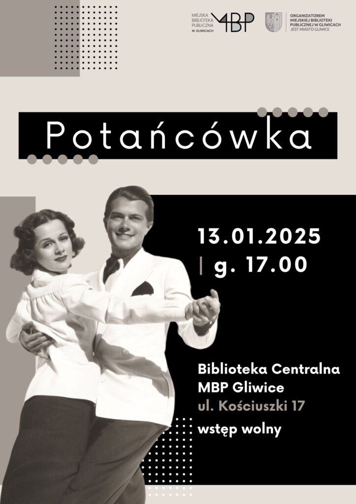 Plakat z informacją o potańcówce