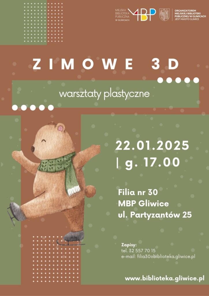 Plakat z informacją o warsztatach