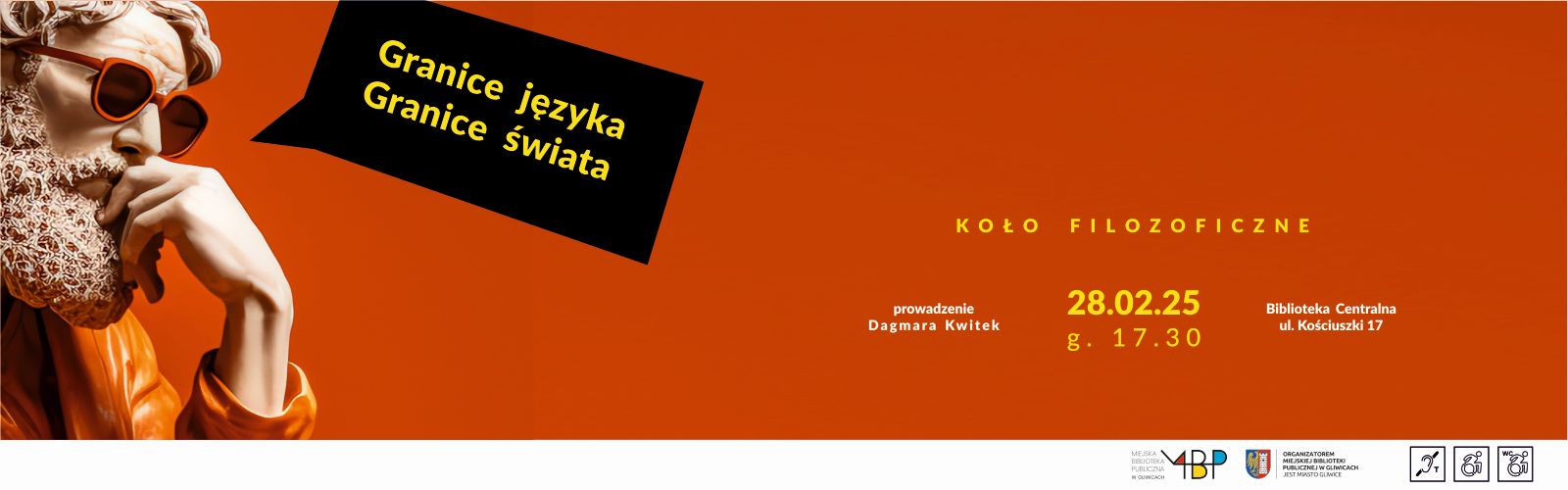 Baner z informacją o kole filozoficznym