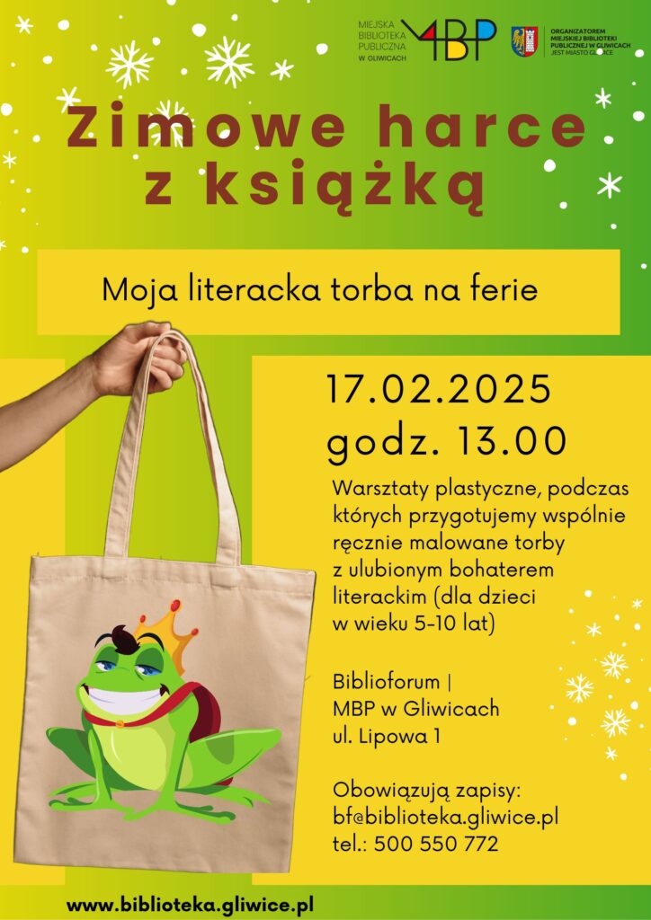 Plakat z informacją o warsztatach