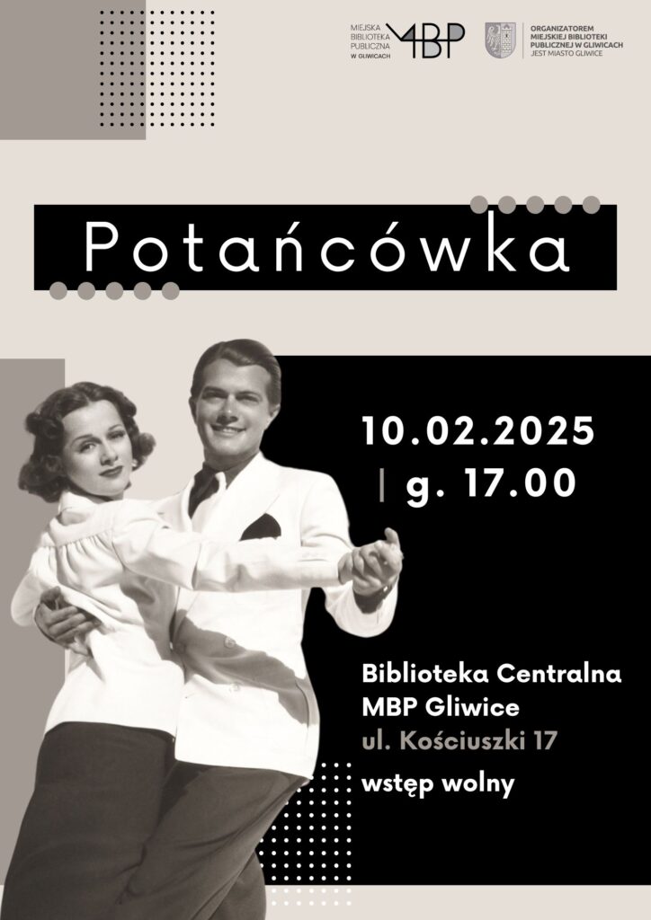 Plakat z informacją o potańcówce