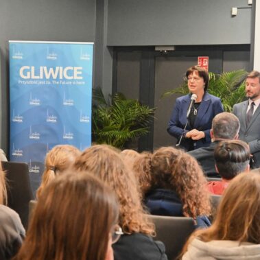 Grażyna Tokarczyk – Wiceprezes Sądu Okręgowego w Gliwicach i Piotr Pawlik – Sędzia Sądu Rejonowego w Gliwicach