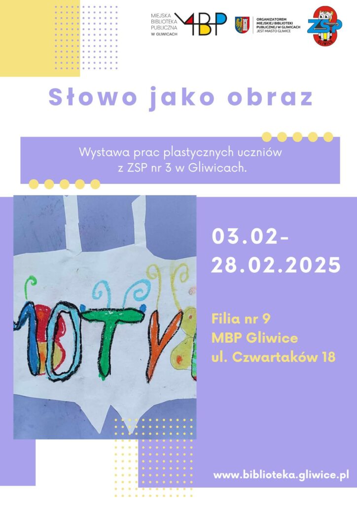 Plakat z informacją o wystawie