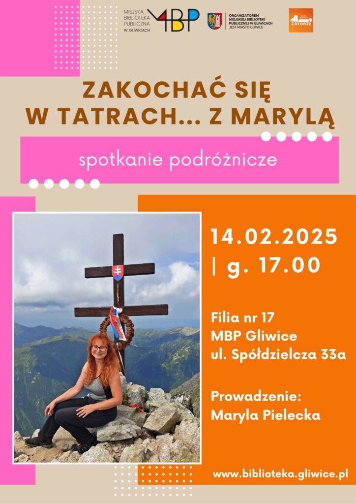 Plakat z informacją o spotkaniu podróżniczym