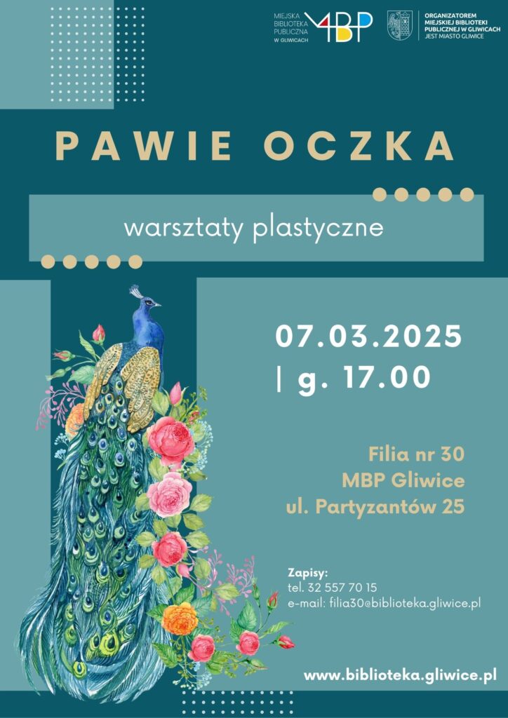 Plakat z informacją o warsztatach