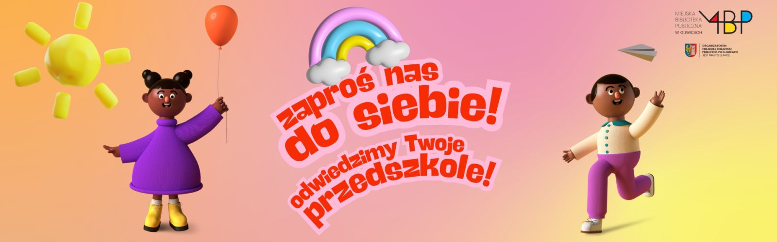 Baner z informacją o ofercie dla przedszkoli