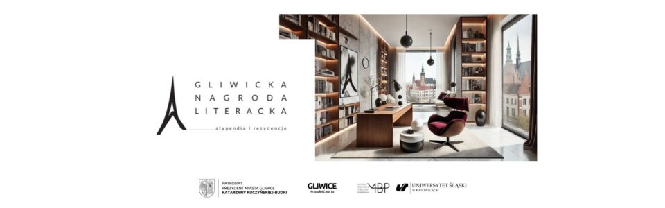 Baner z informacją o Gliwickiej Nagrodzie Literackiej