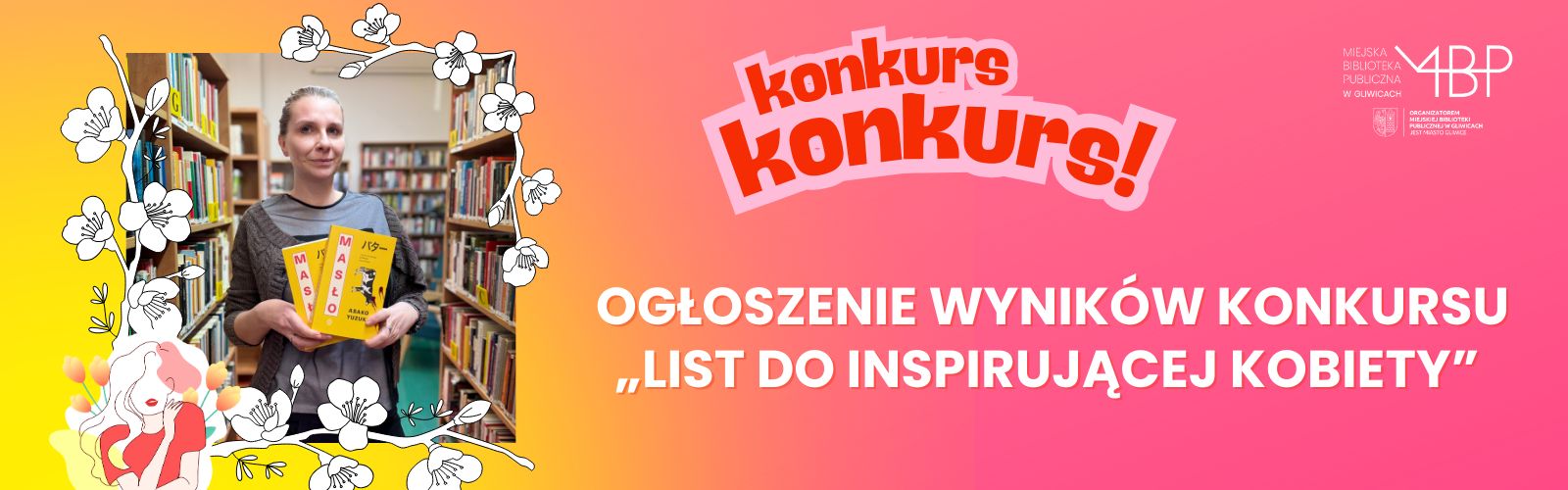 Baner z informacją o wynikach konkursu