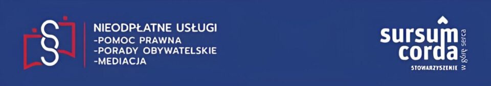 Baner z informacją o usłudze prawnym