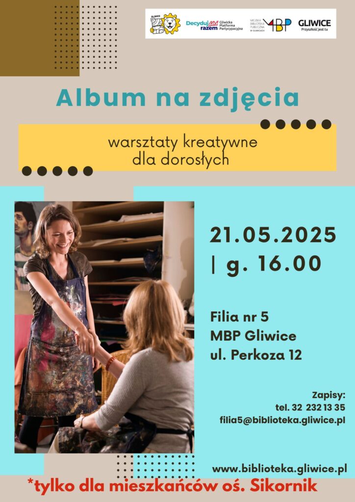 Plakat z informacją o warsztatach
