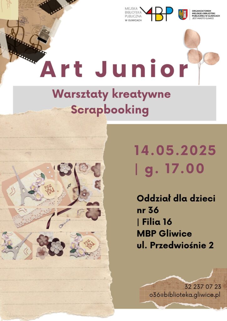 Plakat z informacją o warsztatach