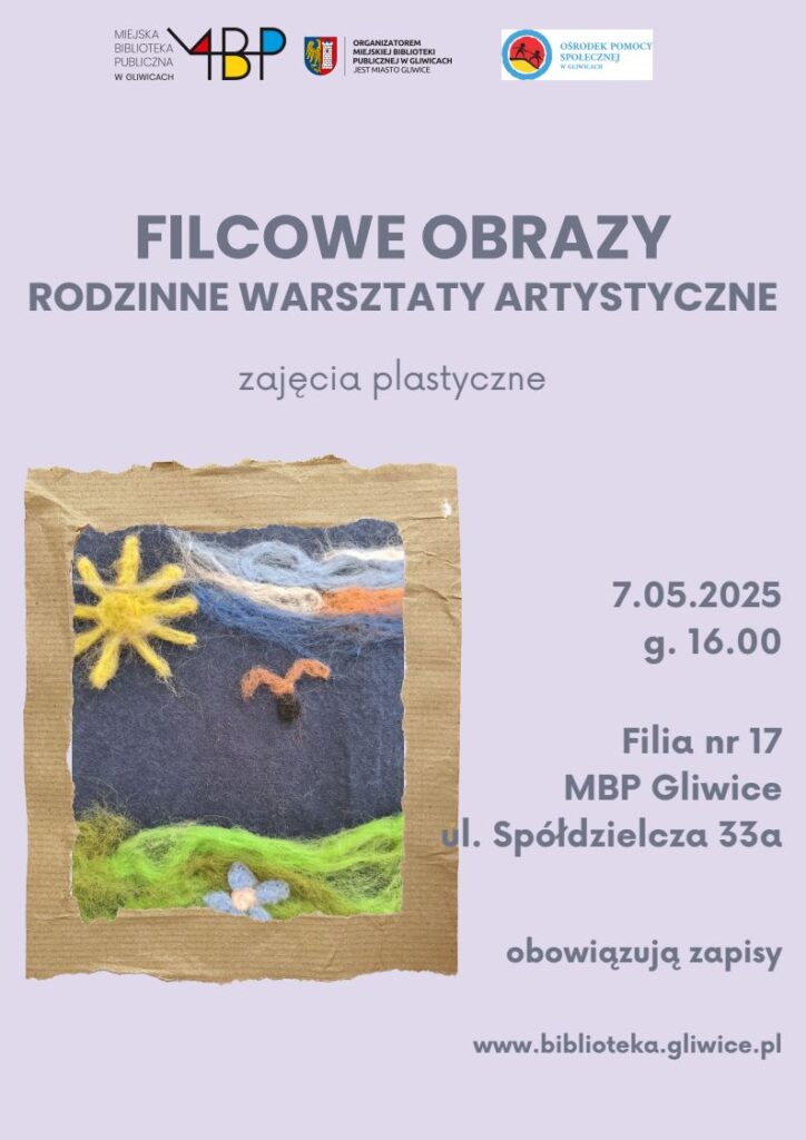 Plakat z informacją o warsztatach
