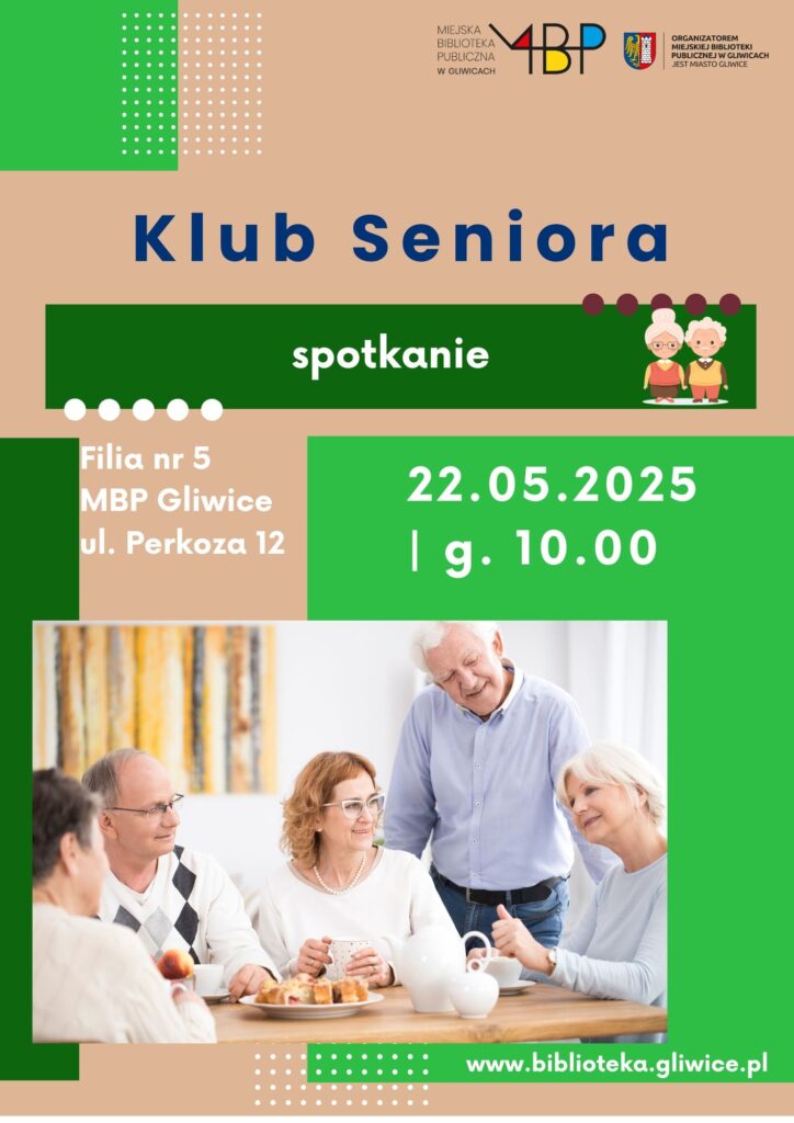Plakat o Spotkaniu Klubu Seniora
